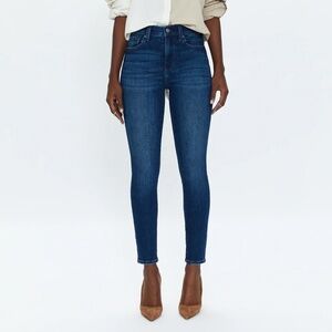 pistola Mid Rise Skinny Light Distressed Medium Blue Denim Jeans Size 27